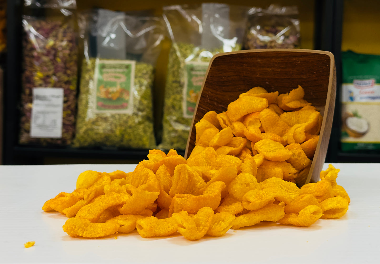 Cornetti di Mais alla Paprika 5Kg - Frutta Secca - Schiaccia & Mangia - fruttasana.com