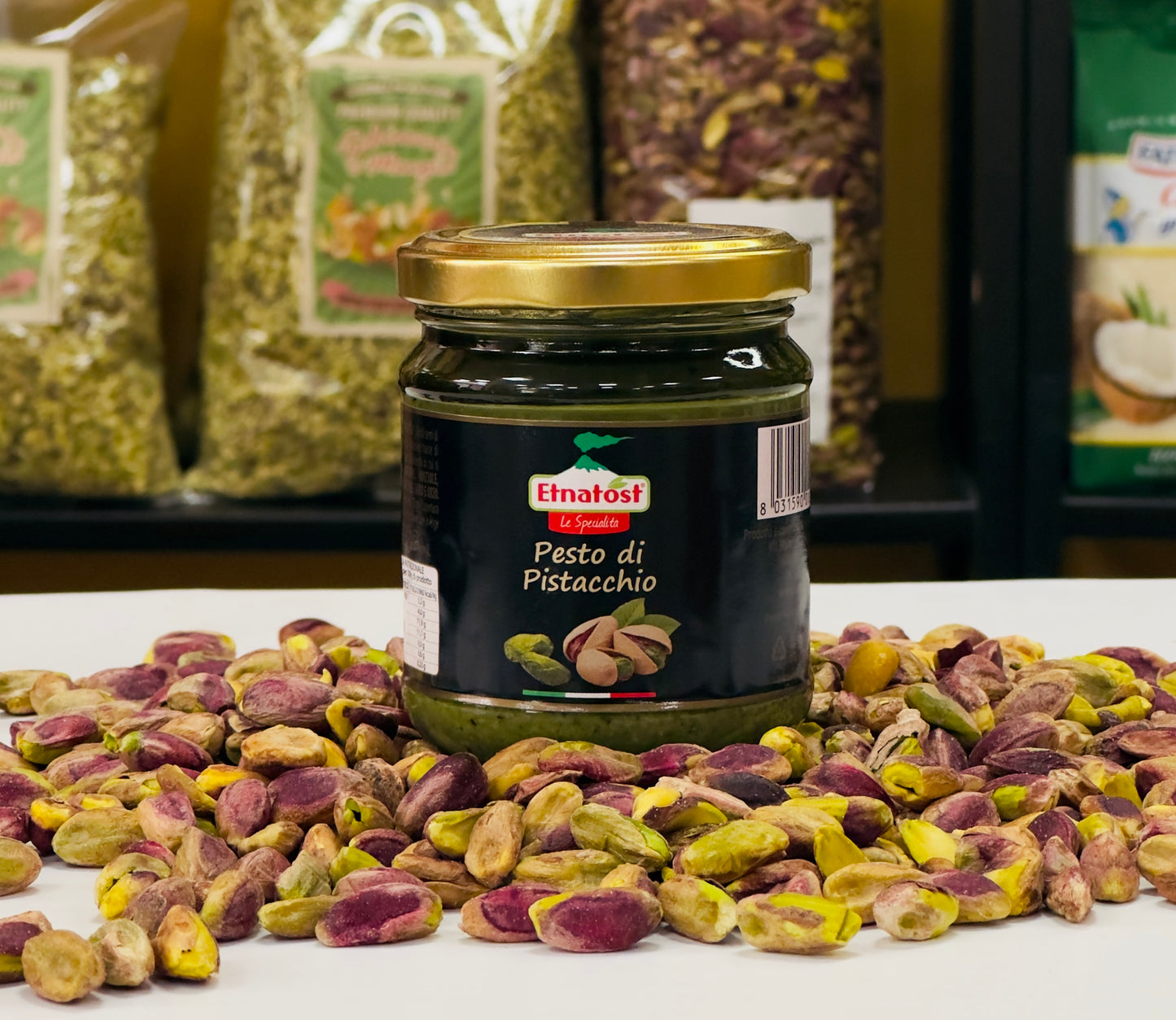 Pesto di Pistacchio - Vasetti - Schiaccia & Mangia - fruttasana.com