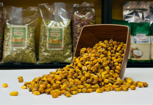 Mais Tostato al Curry 5Kg - Frutta Secca - Schiaccia & Mangia  - fruttasana.com