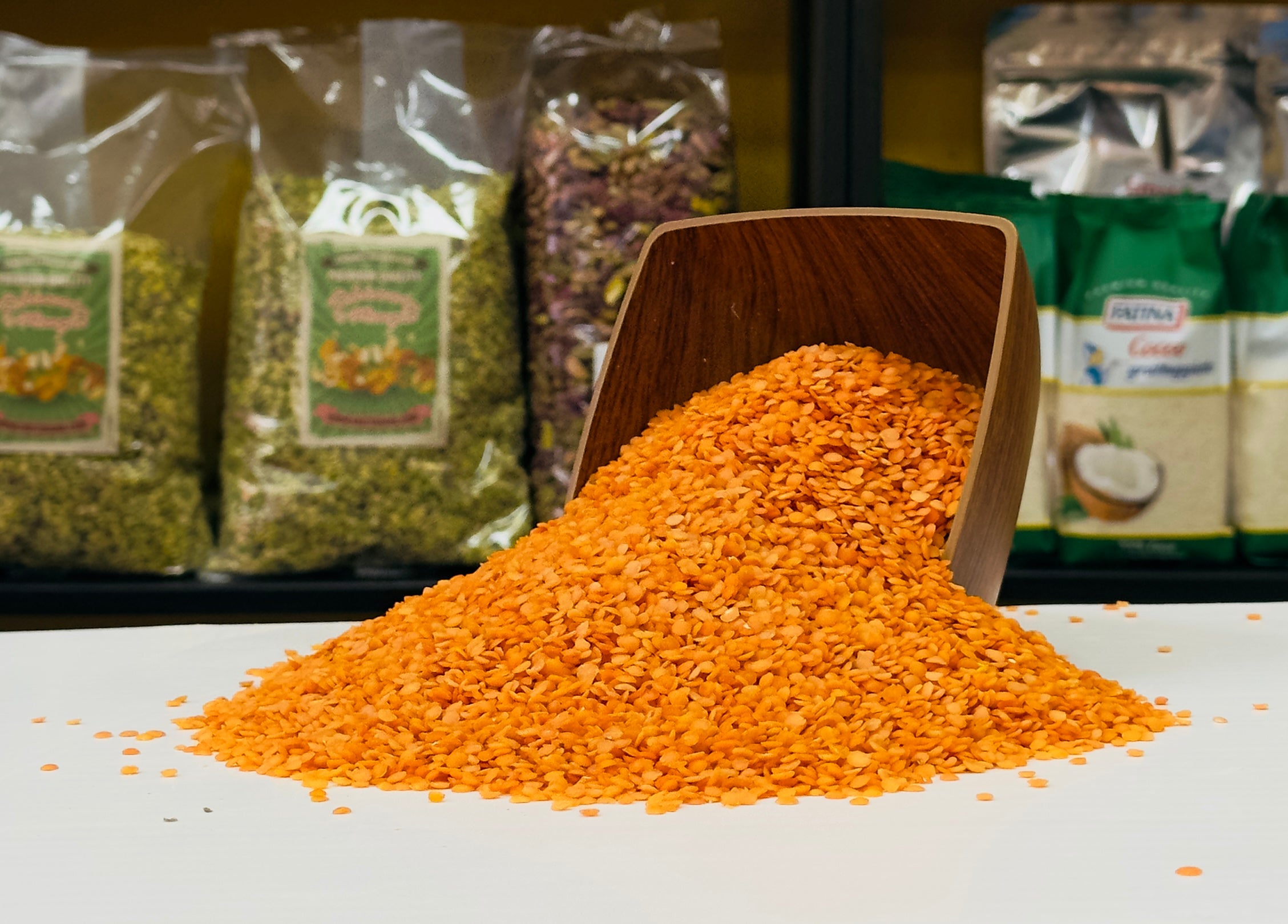 Lenticchie rosse decorticate - Legumi - Schiaccia & Mangia  - fruttasana.com