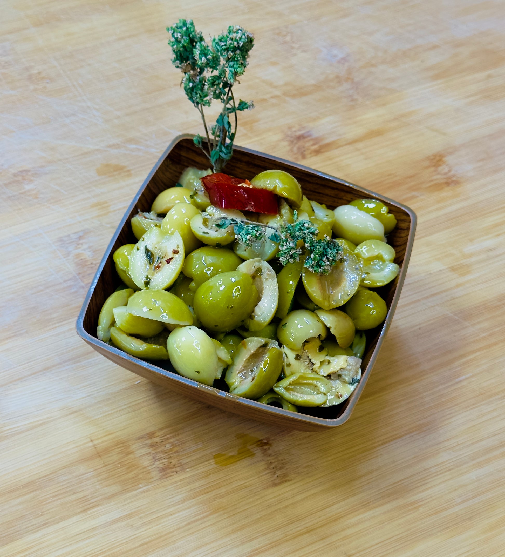 Olive Verdi a Fette - Conserve - Schiaccia & Mangia  - fruttasana.com